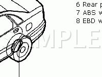 ABS Components Diagram for 2001 Volvo S40  1.9 L4 GAS