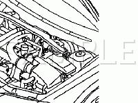 Engine Compartment Diagram for 2001 Volvo V70  2.4 L5 GAS