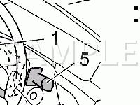 Steering Wheel Component Locations Diagram for 2003 Volvo XC70  2.5 L5 GAS