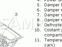 Climate Control Components Diagram for 2005 Volvo S80 2.5T AWD 2.5 L5 GAS