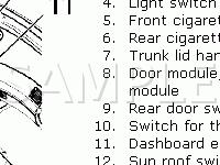 Switches Diagram for 2006 Volvo S80 2.5T 2.5 L5 GAS
