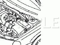 Engine Compartment Component Locations Diagram for 2006 Volvo XC70  2.5 L5 GAS