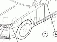 Front Lights Diagram for 2008 Volvo XC90 3.2 3.2 L6 GAS
