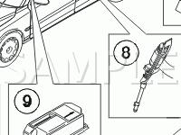 Safety Restraints Diagram for 2007 Volvo XC70  2.5 L5 GAS