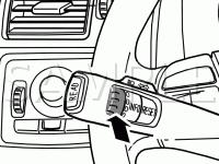 Steering Column Components Diagram for 2008 Volvo S40 T5 2.5 L5 GAS
