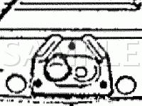 Diesel Engine Glow Plug System Components Diagram for 1993 Volvo 240  2.3 L4 GAS