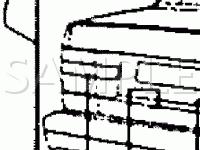 Anti-Theft System Component Locations Diagram for 1994 Volvo 850  2.3 L5 GAS