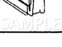 Power Door Mirrors Components Diagram for 1997 Volvo 960  2.9 L6 GAS