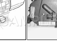 Control Module With Indicator Unit In Instrument Panel Insert Diagram for 2001 Volkswagen Eurovan  2.8 V6 GAS