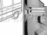 Left Front Brake Pad Wear Sensor Diagram for 2001 Volkswagen Eurovan  2.8 V6 GAS