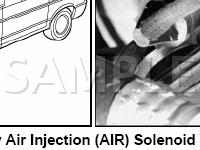 Secondary Air Injection Solenoid Valve Diagram for 2001 Volkswagen Eurovan  2.8 V6 GAS