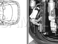 Driver's Seat Fore/Aft Adjusting Motor Diagram for 2001 Volkswagen Passat  2.8 V6 GAS