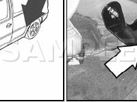 Rear Side Airbag Crash Sensor Diagram for 2002 Volkswagen Golf GTI 1.8 L4 GAS