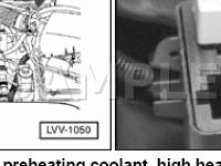 Relay for Preheating Coolant, High Heat Output Diagram for 2003 Volkswagen Beetle  1.9 L4 DIESEL
