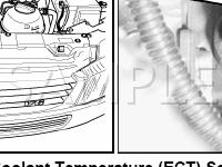 Engine Coolant Temperature Sensor Diagram for 2003 Volkswagen Eurovan  2.8 V6 GAS