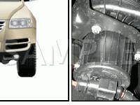 Passenger's Front Airbag Crash Sensor Diagram for 2004 Volkswagen Touareg  4.2 V8 GAS