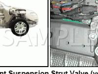 Right Front Suspension Strut Valve Diagram for 2004 Volkswagen Touareg TDI 4.9 V10 DIESEL