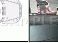 Right Rear Side Airbag Crash Sensor Diagram for 2005 Volkswagen Touareg  3.2 V6 GAS