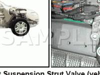 Left Front Suspension Strut Valve Diagram for 2006 Volkswagen Touareg  3.2 V6 GAS