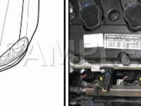 Engine Compartment Diagram for 2008 Volkswagen Jetta S 2.5 L5 GAS