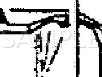 Rear Gate Wiring Harness Component Location Diagram for 2000 Volkswagen Eurovan  2.8 V6 GAS